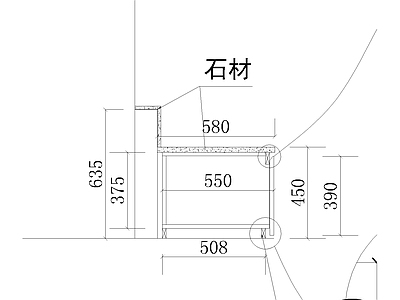 综合家具节点 现代窗台柜与窗台 窗台柜与窗台板 窗台柜详图 窗台柜详图 施工图