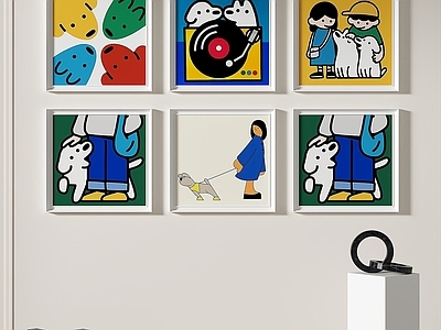 现代简约挂画 女孩房挂画 客厅挂画
