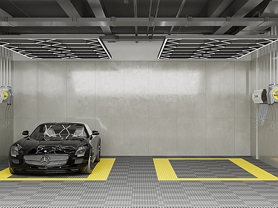 现代其他通用空间 洗车房