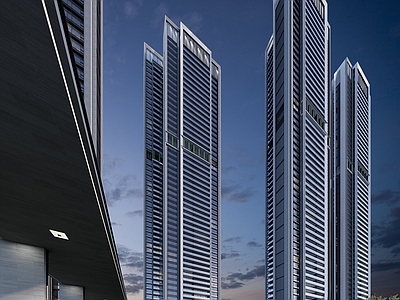 现代小区建筑 现代风格小区