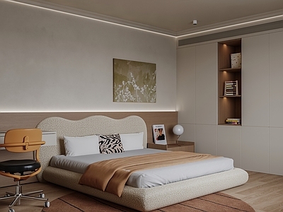 现代中古家居卧室 中古风儿童房 男孩房女孩房 现代卧室 小卧室 儿童房