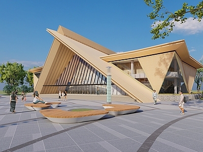 现代小公建 游客中心 展厅