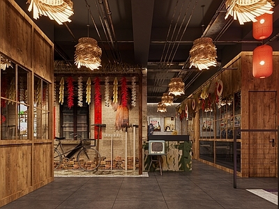 工业火锅店 现代复古烧烤店
