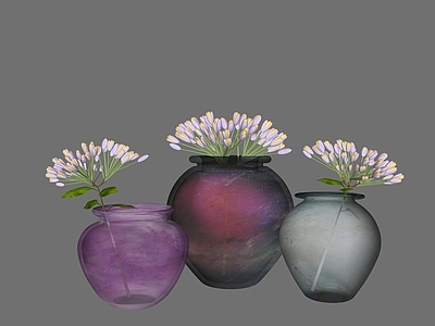 现代花艺 玻璃花瓶