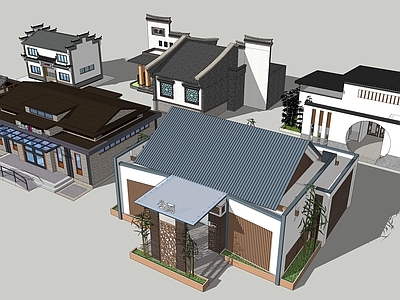 现代其他公共建筑 几个特色公厕小品