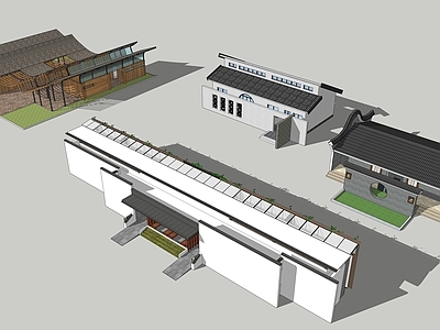 现代其他公共建筑 景区卫生间小品