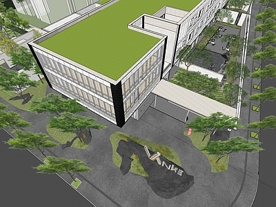 现代小区景观 万科展示区景观 水景雕塑景墙