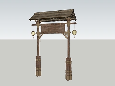 中式古建筑 牌坊