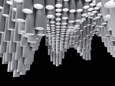 现代工业吊顶 圆筒吊顶 起伏吊顶 工装吊顶 商业吊顶