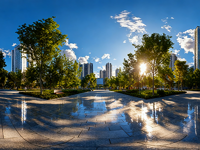 现代小区HDR 城市住宅区HDR