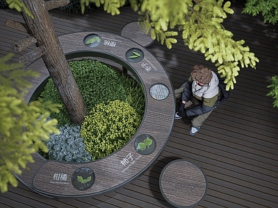 现代儿童游乐空间 儿童植物科普认知