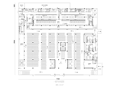 现代食堂 大学食堂 学校食堂 施工图