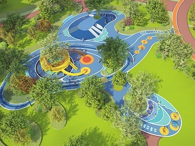 现代儿童游乐空间 游乐园