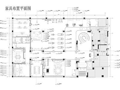 新中式会所 私人会所 会所平面图 施工图