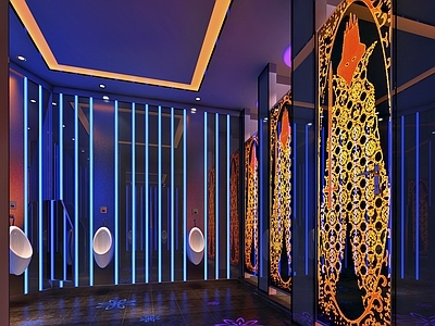 现代其他公共空间 ktv卫生间 夜店卫生间