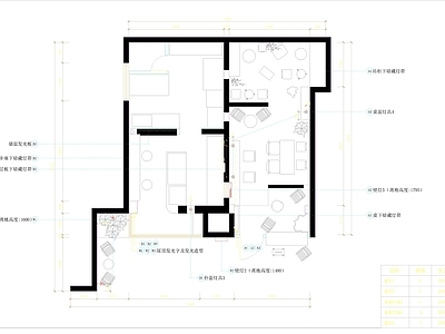 现代奶茶店 糖水铺图纸 施工图