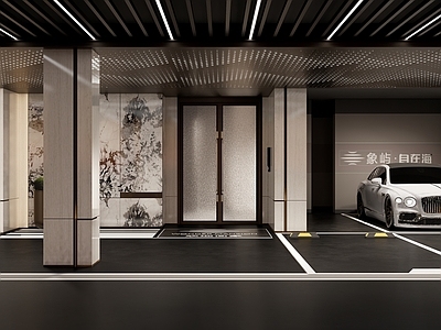 现代其他公共空间 地下室光厅 地下停车场 地下车库