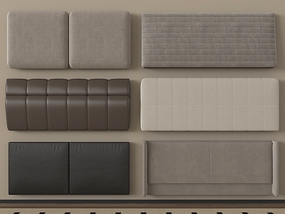 现代其他床 软包床头 床靠背 现代床品