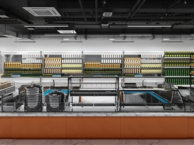 超市熟食区烤鸭架包子炉