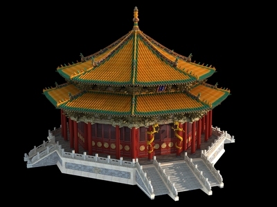 中式沈阳故宫大政殿
