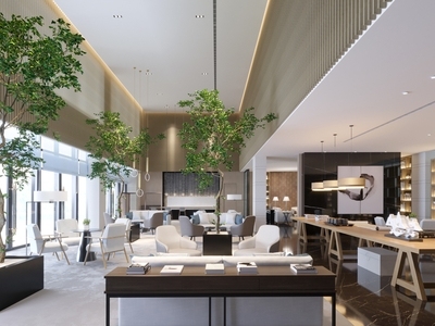 新中式售楼处 洽谈区