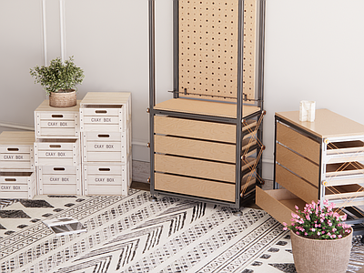 现代其他公共空间 手创店 创新店 多功能展示柜 展柜