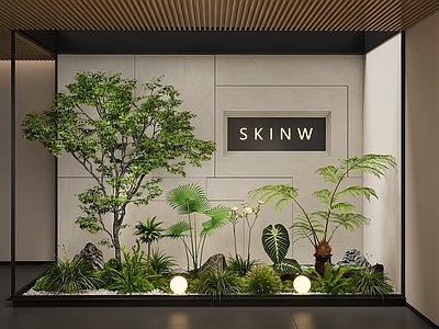 现代室内景观 室内景观 庭院景观 景观造景 植物景观 植物组合