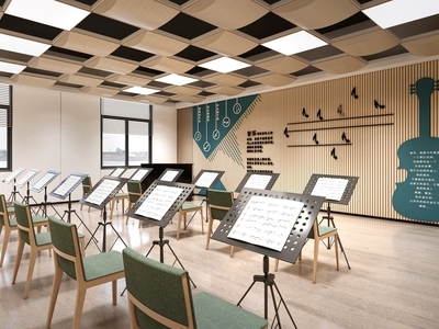 现代教室 现代音乐教室 音乐培训室 演奏厅 钢琴教室