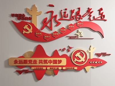 现代党建宣传文化墙