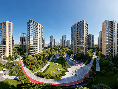 现代小区HDR 城市住宅区HDR