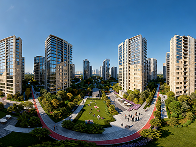 现代小区HDR 城市住宅区HDR