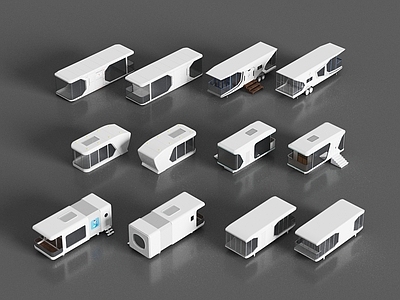 现代其他景观构筑 现代太空舱民宿 太空舱酒店 网红民宿 胶襄民宿