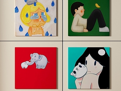 现代简约挂画 女孩房挂画 客厅挂画 玄关挂画 办公室挂画
