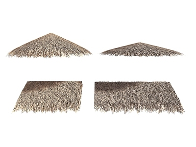 现代其他景观小品 茅草屋顶 茅草圆顶 屋顶茅草 茅草棚 草绷子