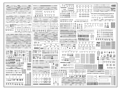 现代灯具图库 磁吸灯 轨道灯 筒灯 线性灯 施工图