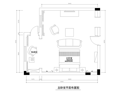 法式卧室 主卧 施工图