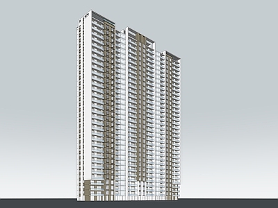 简约现代高层住宅 高端住宅