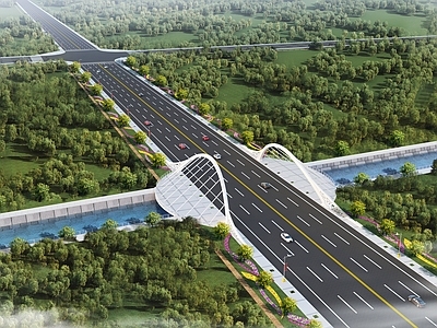 现代大桥 大桥 景观桥 公路桥 拉索桥 高架桥