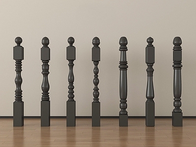 美式扶手 美式柱子 栏杆 扶手