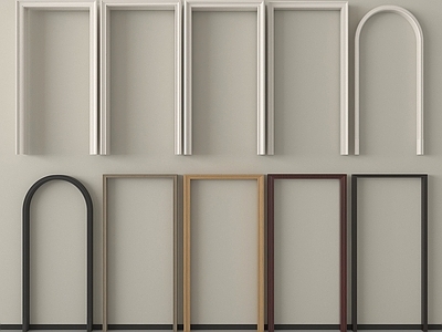 现代其他局部构件 弧形 现代门套 垭口