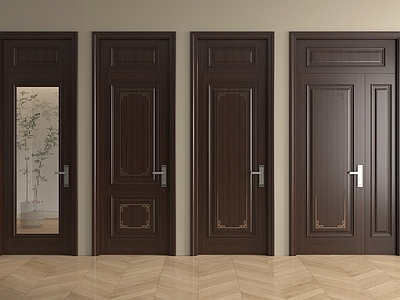 中古单开门 中式实木单开门 入户子母门 玻璃平开门 卧室门 厨卫门