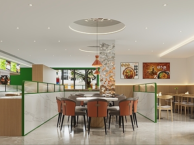 现代原木快餐店 现代快餐厅
