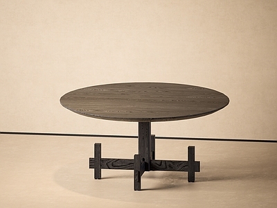 现代中古餐桌 圆桌