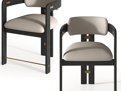 现代意式餐椅 木椅 书椅 单椅 餐椅 扶手椅