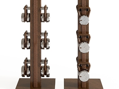 现代轻奢健身器材 哑铃 复古哑铃 高端健身器材