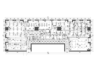 现代整体办公空间 现代办公 施工图