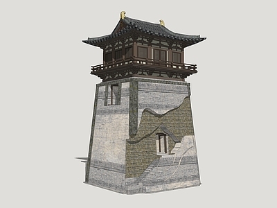 新中式塔楼 宋韵塔楼 城门楼 宋风城门 观光塔