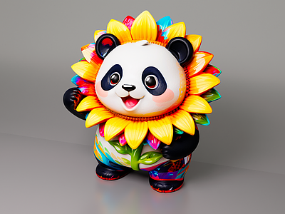 现代其他美陈 大熊猫玩偶 大熊猫美陈小品 熊猫可爱玩偶 网红商业外摆玩偶 动物美陈小品