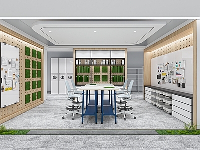 现代工业手工坊 材料柜 手工 洞洞板 高桌 展示柜