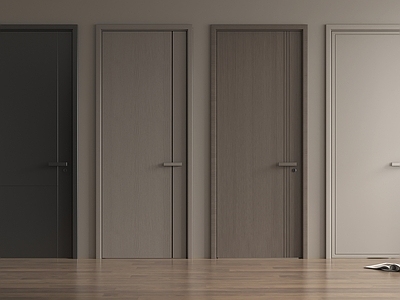 现代单开门 卧室门 实木门 现代单开门